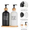 2Pcs Rust-Proof Hand Dish Soap Dispenser Refillable Liquid Empty Container Kitchen Sink