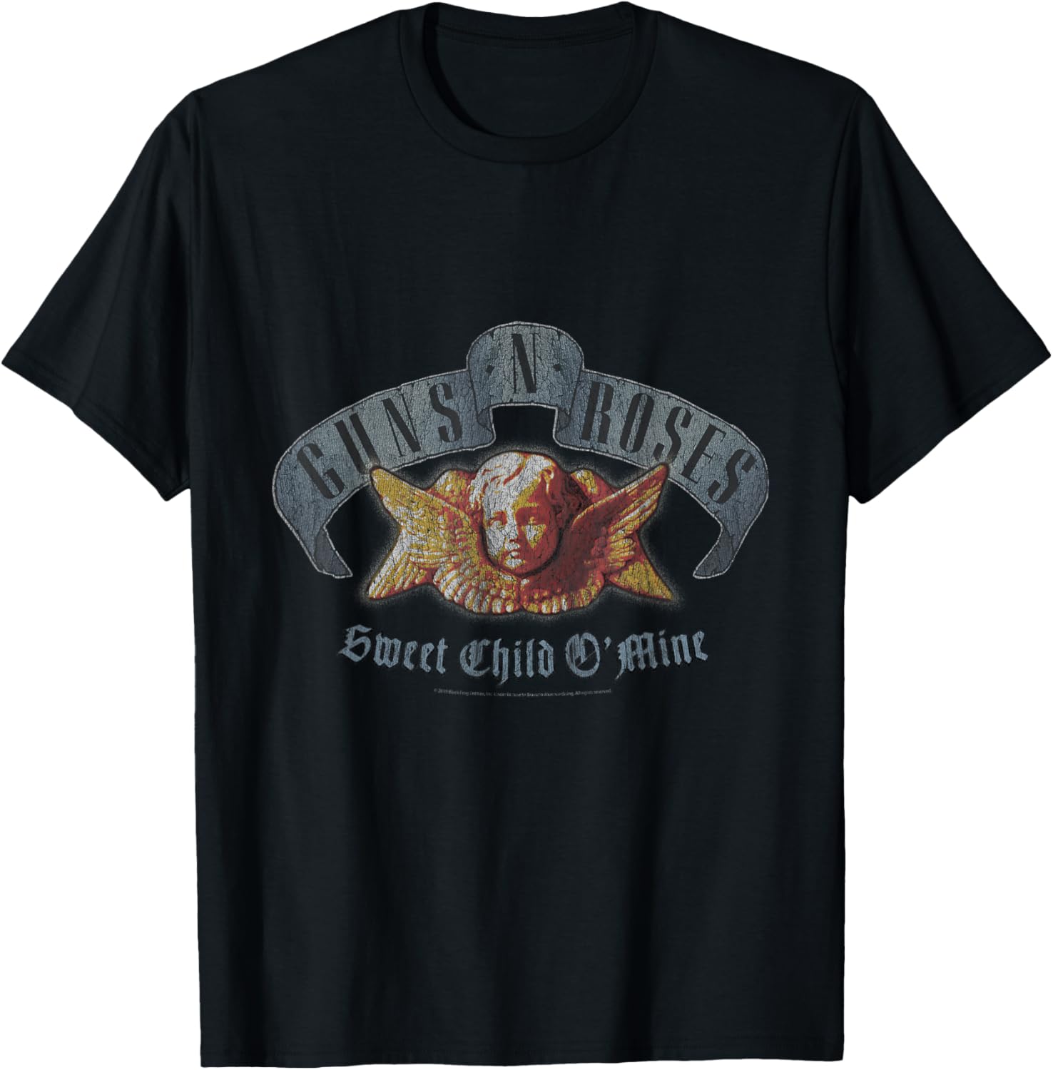 Guns N  Roses Cherub Classic Banner T-Shirt T-Shirt S
