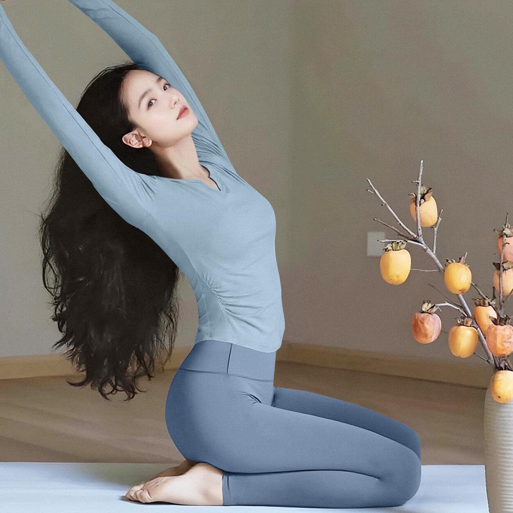 Slimming Yoga Suit Set for Women - 2026 Spring: Outdoor Long Sleeve Running & Training Top