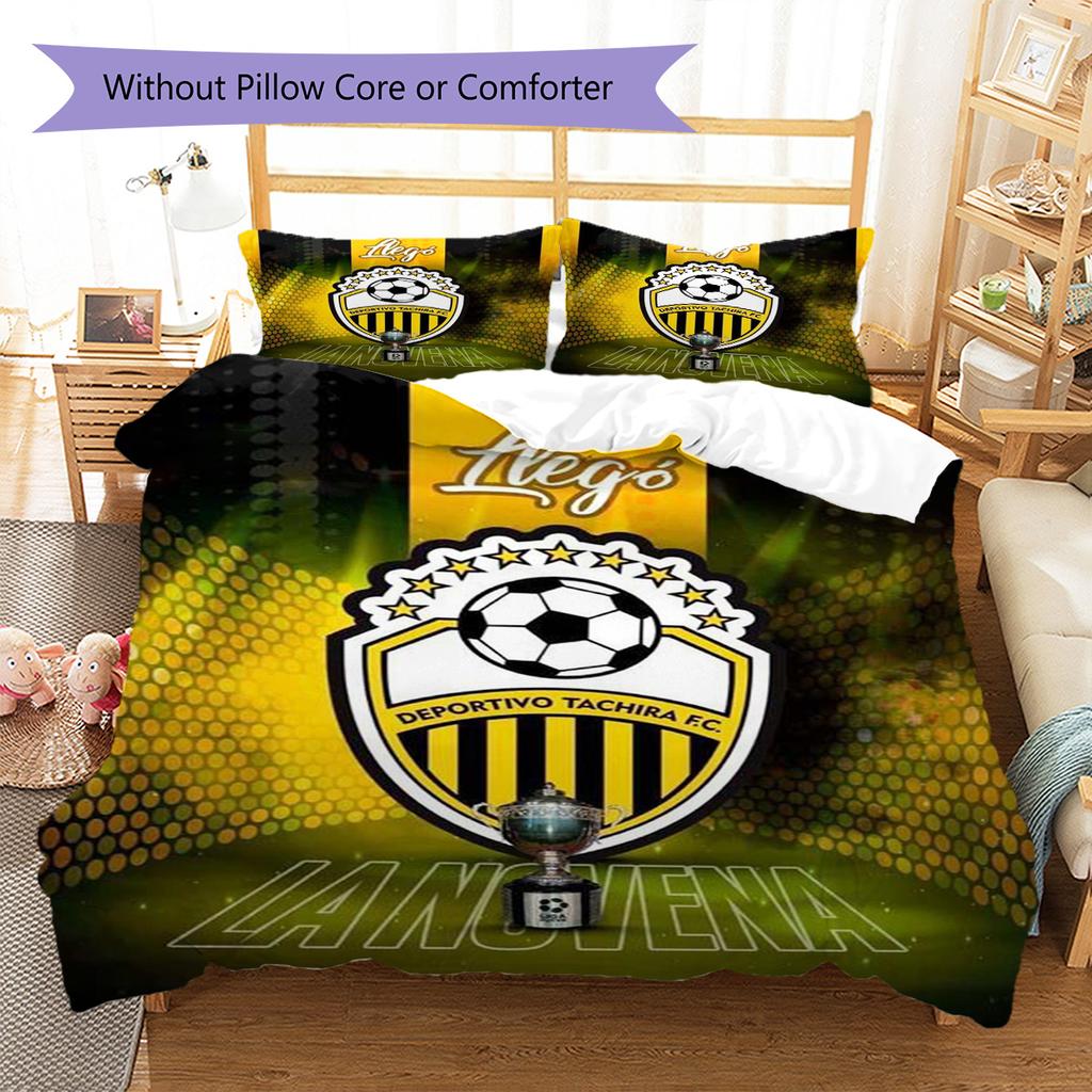 Deportivo Chicara FC Pattern Bedding Set Quilt Cover Pillowcase Home Decor Gift (1 * duvet cover + 2 * pillowcase, without core)
