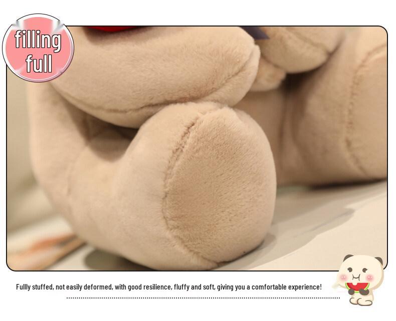 Adorable Rose Teddy Bear Plush Doll - Cute Large Pillow Toy for Girl's Birthday Gift