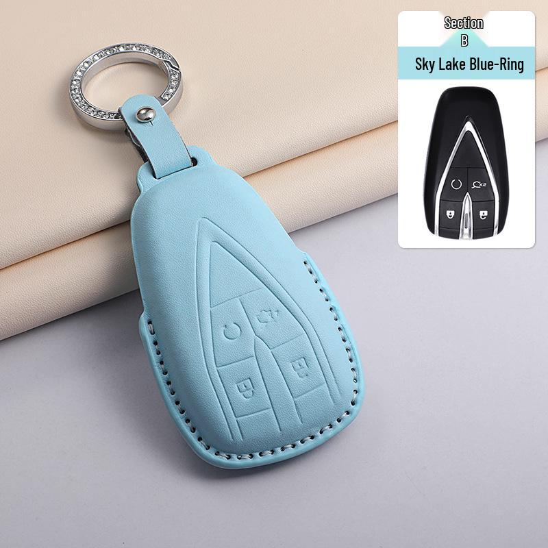 Changan Key Cover for Yidong, CS75, CS35, CS55 PLUS, Oshan X5/X7, UNI-T/K, Ruicheng – Textured Blue Finish.