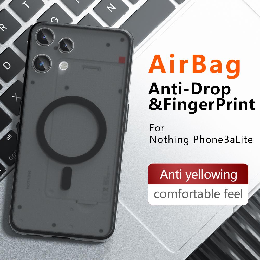 For Magsafe Magnetic Wireless Charging Case For Nothing Phone 3A Lite 5G Shockproof Back Cover Coque
