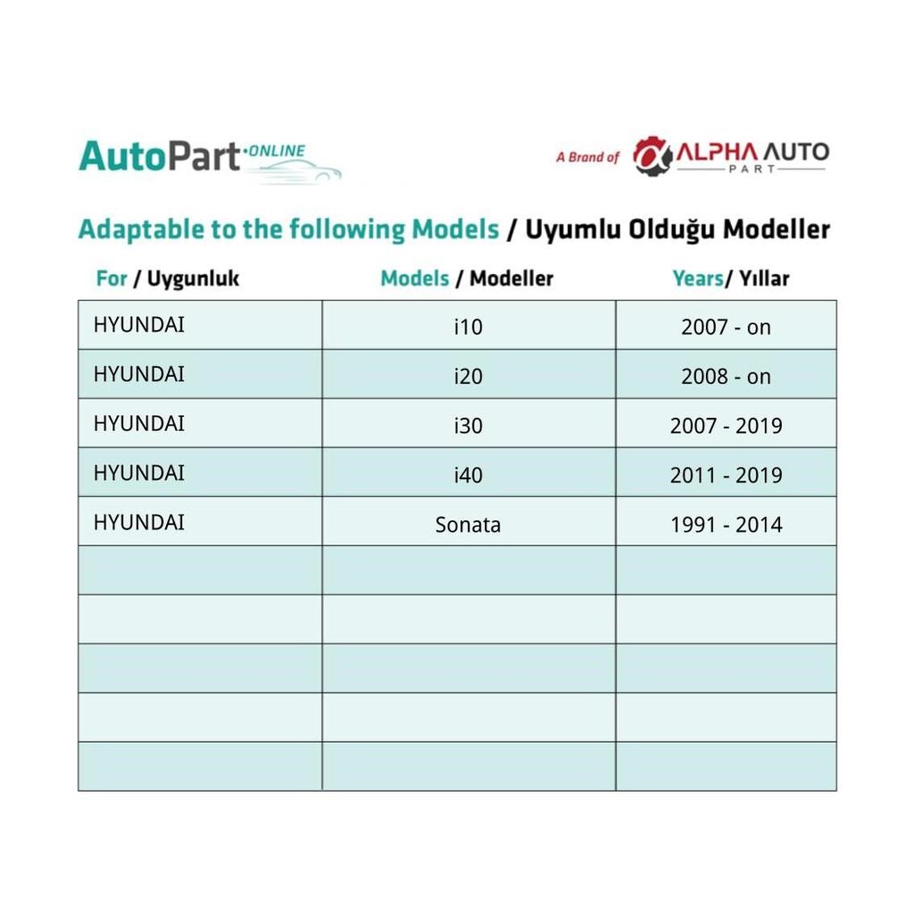Listklämma för Hyundai i10 i20 i30 i40 Sonata - 1 styck