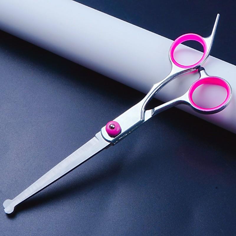 Dog Hair Scissors Dog Grooming Scissors Professional Dogs Hair Trimmer Pet Wool Cleaning Tools Curved Trimmer for Dogs Supplies