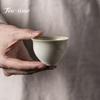 2pc/set Antique Bluish Grey Teacup Handmade Thin Body Tea Cup Set Small Personal Cup Chinese Tea Set Accessories Decoration 55ml