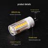 G9 LED G4 Pin Bulb, High Brightness, Energy-Saving, Flicker-Free, 220V Ceramic Tricolor Corn Light.
