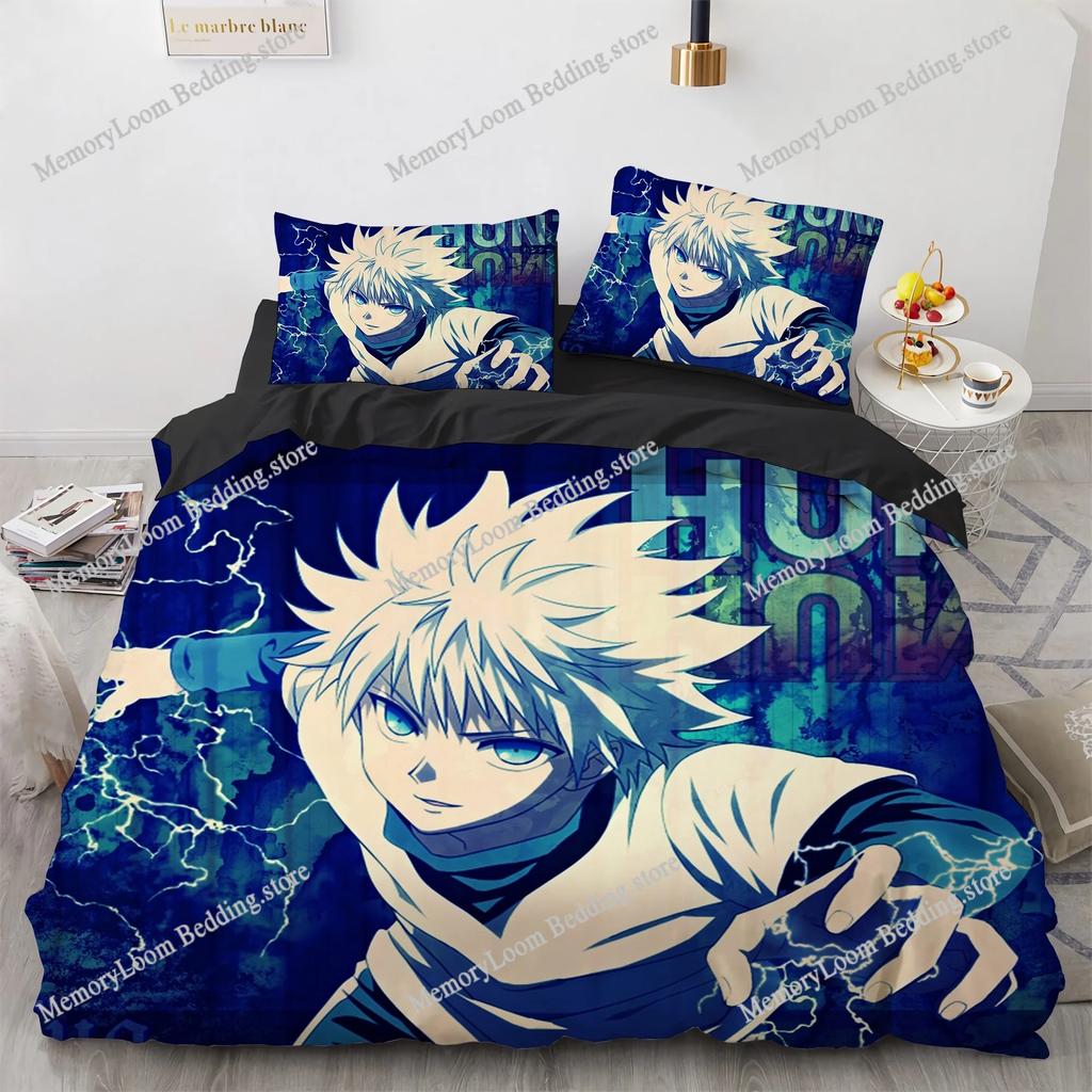 Home Textile Cartoons Hunter X Hunter Cover Duvet Cover Pillow Case Boy Girl Polyester Bedding Set King Queen Twin Size