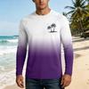 Men's 50+ Long Sleeve Sun Shirt, Breathable Fabric, Loose Fit Lightweight Summer Outdoor Top