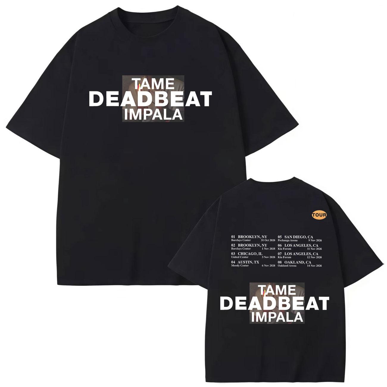 

Tame Impala Rock Band Tour T-shirts High Quality Fashion Short Sleeve T Shirts Men Women Clothing Oversized T-shirt S