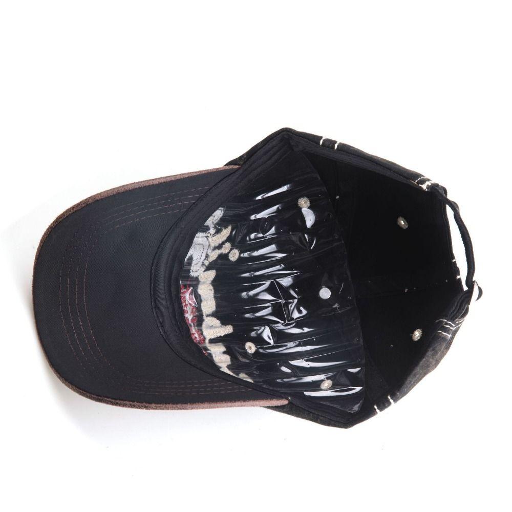 Adjustable Tattered Jeans Sun Hat 21 Embroidery Peaked Cap Fashion Vintage Baseball Cap  Sports