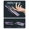 For Samsung Galaxy S25 Ultra Magnetic Case Ring Kickstand PC + TPU Phone Cover