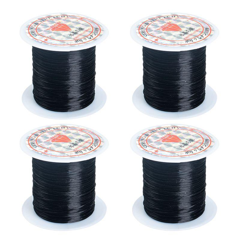 

Бесшовные наращивания волос Кристальный шнур Наращивание волос Парик Профессиональная плоская нить Парикмахерская для парикмахерской Косы Коричневый Black 4 rolls