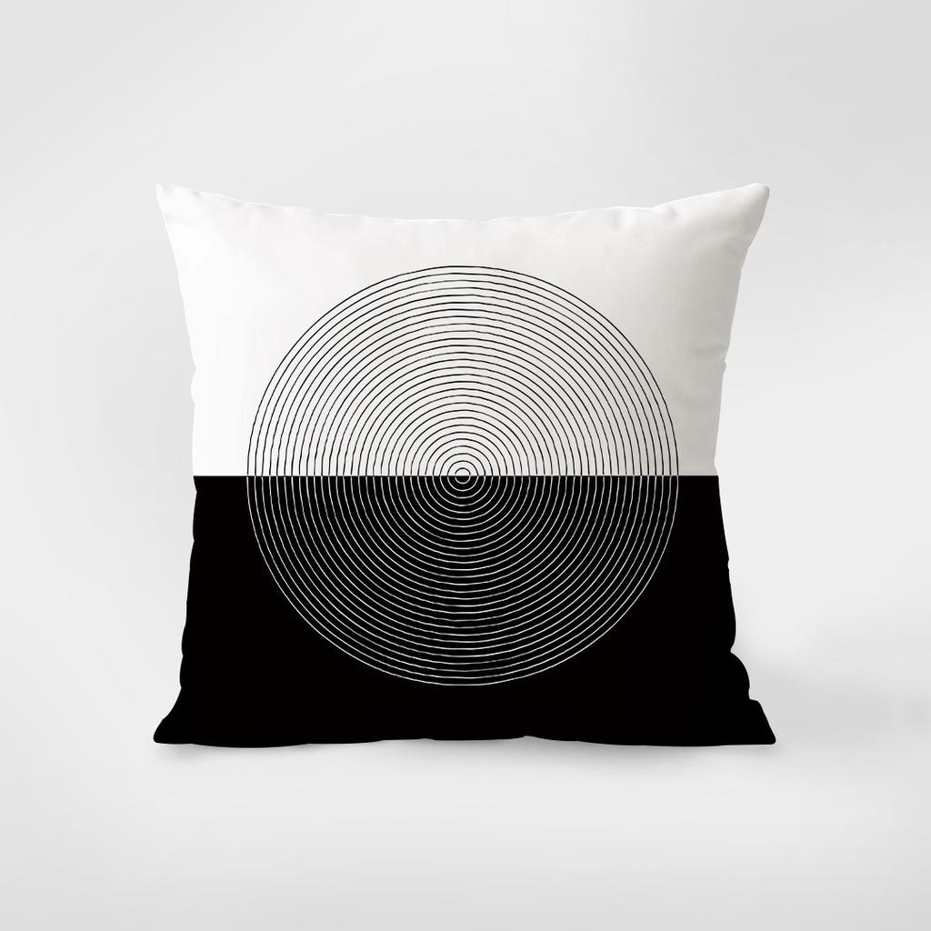 Abstract Black and White Pattern Pillowcase Interior Decoration Office Living Room Home Pillowcase
