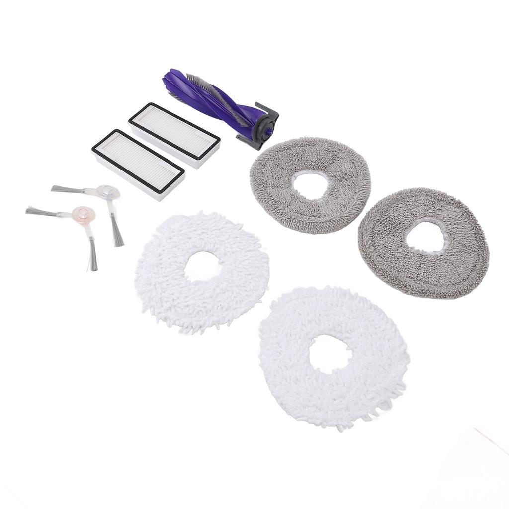 Robot Vacuum Cleaner Replacement Kit 1 Main Brush 2 Side Brush 2 Filter 4 Mop Pad Replacement