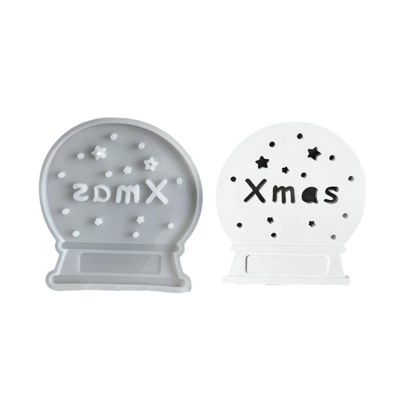 Crafting Supplies Silicone Round Mold Creative Round Lamp Mold Crafting Silicone Mold Suitable for Gypsum Casting Light