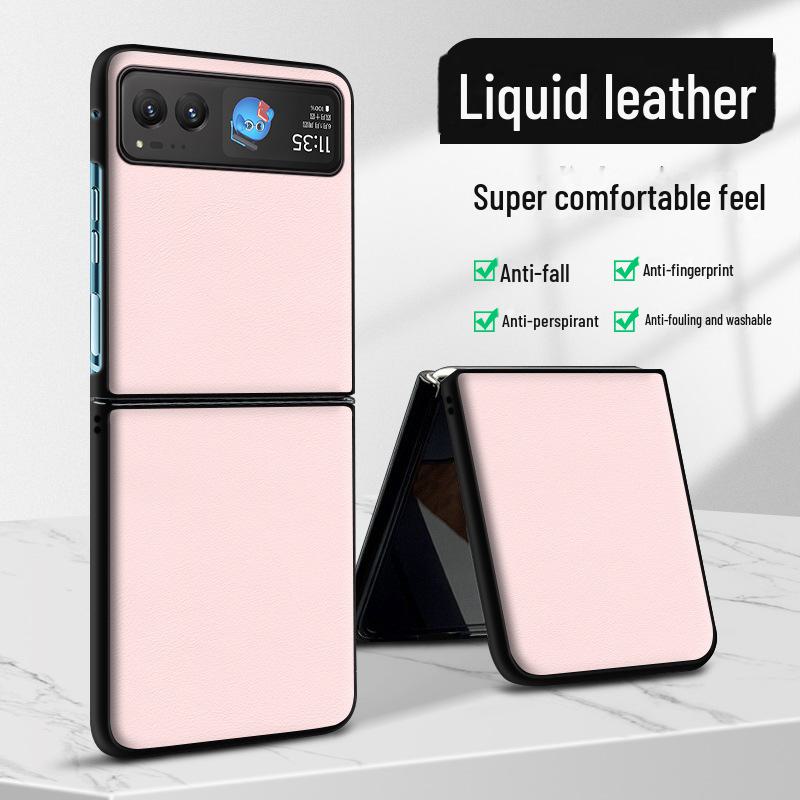 Motorola Razr40 Liquid Leather Phone Case - Anti-Fall Protective Cover