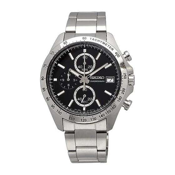 SEIKO 1/5 Second Chronograph Quartz Watch Men's SBTR005 Black [Domestic Genuine Product]