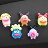 Cartoon Sausage Mouth Car Ornaments Automatic Center Control Screen DIY Mini Resin Decoration Accessories Refrigerator Sticker