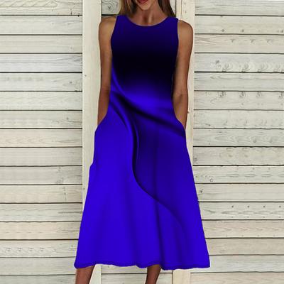 Sommer Mode Sexy Ärmelloses Kleid Weiche Casual 3D Seidige Seide Druck Kleid Ärmelloses Sling Kleid Sommer Hosenträger Kleid
