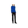 Polo Ralph Lauren FW22 Solid Color Crew Neck Knit Sweater Women sweater Blue 211880516-016