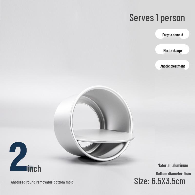 Chiffon Cake Mold Set with Removable Bottom: 4", 6", 8", 10" for Oven Use