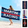 Martini Logo Aufgedrucktes Handtuch Mikrofaser Strandtuch Saugfähig Schnelltrocknend Weich Yoga Schwimmen Resort Bergsteigen Handtuch