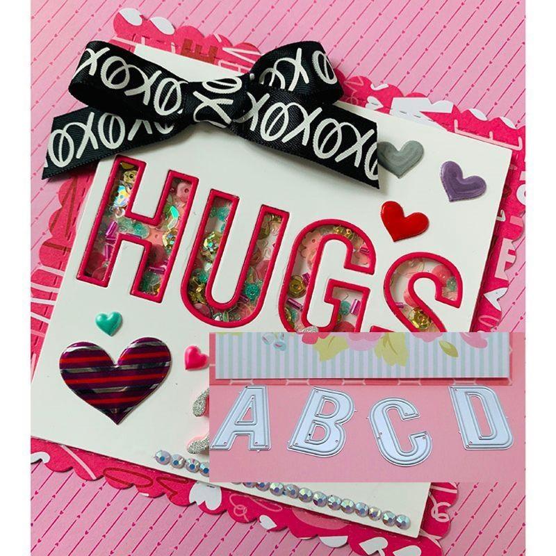 Letter Metal Cutting Dies Stencil Scrapbooking DIY Album Stamp Paper Card Embossing