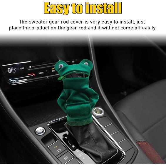 Car Gear Shift Cover, Fashionable Mini Shark Gear Shifter Stick Hoodie, Funny Winter Warm Gear Shift Knob Sweater Protector, Universal Interior Decor
