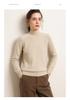 Women's Versatile Cashmere Sweater: Plain Color, Autumn/Winter, Half-High Neck, Raglan Sleeves, Double Ply, Thickened Base Layer.