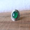 Green Onyx Gemstone Silver Ring, 925 Sterling Solid Ring, Stackable Silver Ring, Handmade Jewelry, Valentine's Day Gift,