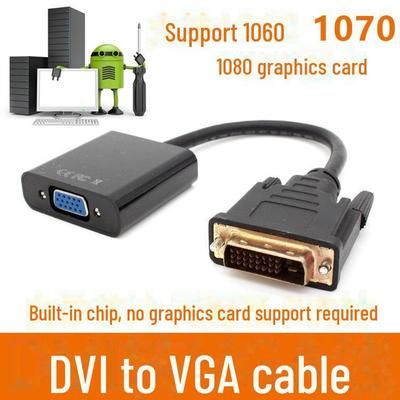 DVI (24+1) Adaptér VGA samec-samice HD s čipem pro grafickou kartu a displej