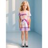 Pink and Purple Cartoon Unicorn Set, New Summer Style, Cute Short-Sleeved T-Shirt and Shorts Two-Piece Set for Small and Medium-Sized Children 8
