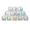 Water Activated Light Up Ice Block LED Glowing Block Block with Cartoon Pattern For Toddler Bath Time Entertainment Toy