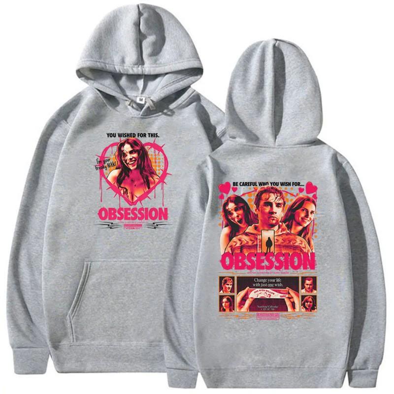 Mens Oversized Hoodie With Retro Graphic Print Fall Casual Sweatshirt Youth