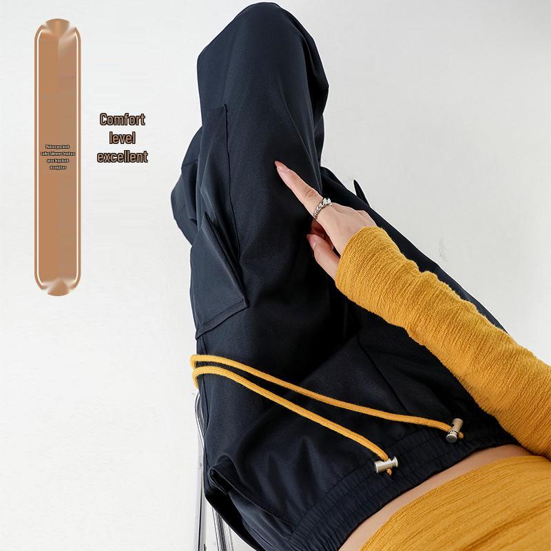 Women's High Waist Waterproof Wide Leg Trousers - Warm, Windproof, Quick-Dry Softshell for Autumn Cycling and Casual Wear