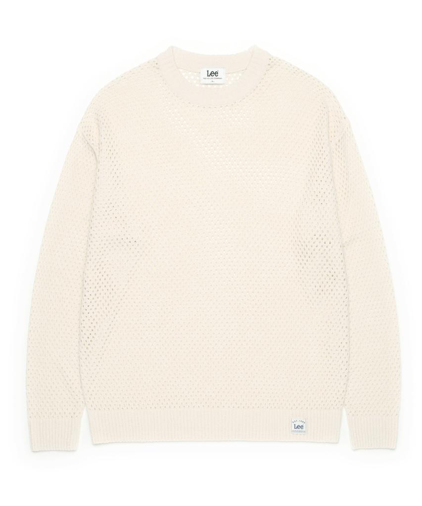 LEE Scallop Pullover Knit Ivory