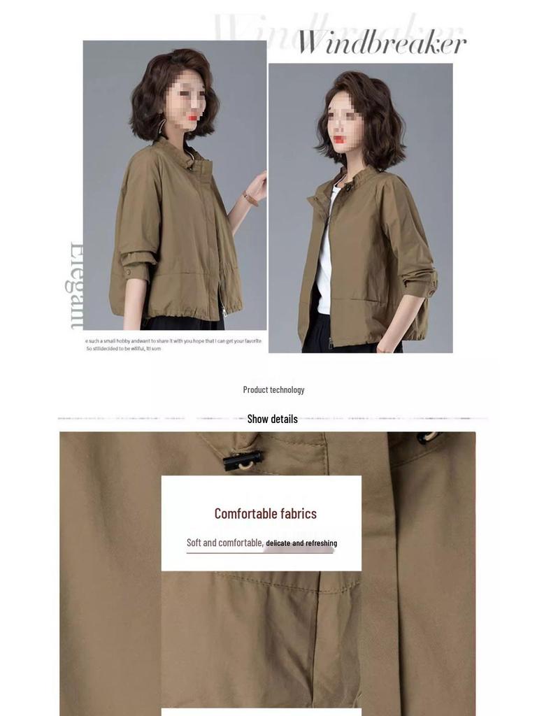 2025 Frühling Damen Petite Casual Trenchcoat - Frühherbstmode für Mittelalte