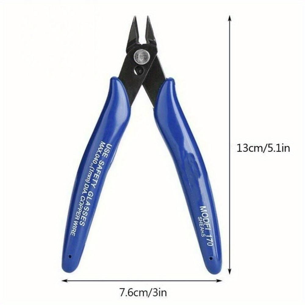 1PC170 Oblique Pliers Plastic Nozzle Electronic Scissors Oblique Nozzle Pliers DIY Ruyi Shear Pliers Thin Mouth Repair