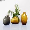 Creative Circular Glass Vase Desk Decoration Hydroponics Flower Pots Decorative Flower Arrangement Modern Decor Floral Vases