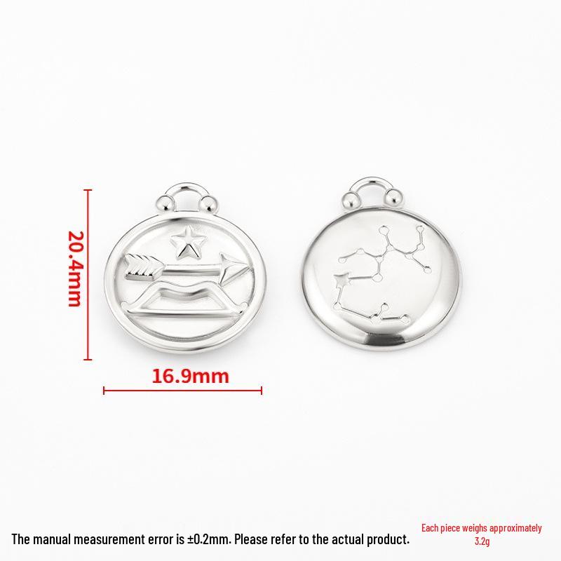 18k Gold Zodiac Pendants for DIY Luxury Jewelry - Small Accessories for Bracelets & Necklaces