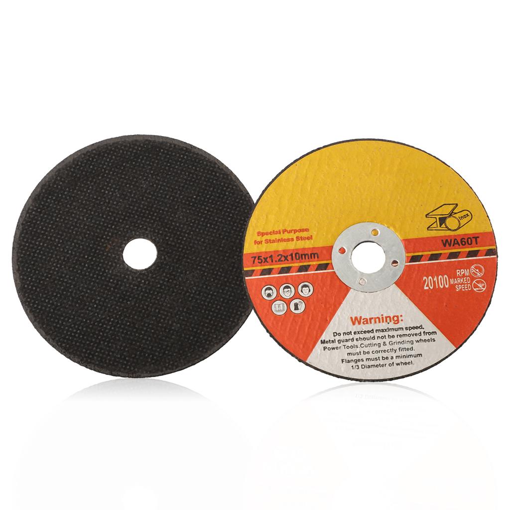 Grinding Wheel Saw Blade 10mm Bore 3 Inch 75mm Cutting Disc Fiber Reinforced Resin For Angle Grinder Brand New