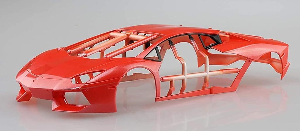 Aoshima Bunka Kyozai Model Series 2011 Lamborghini Aventador Orange Pearl Plastic Model (AOSHIMA) 1/24 Pre-painted Pre-painted 01-A