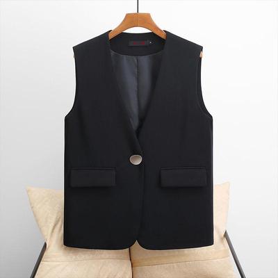 Modische und vielseitige Damenanzugweste, ärmellose Jacke für Frühling und Herbst für Frauen