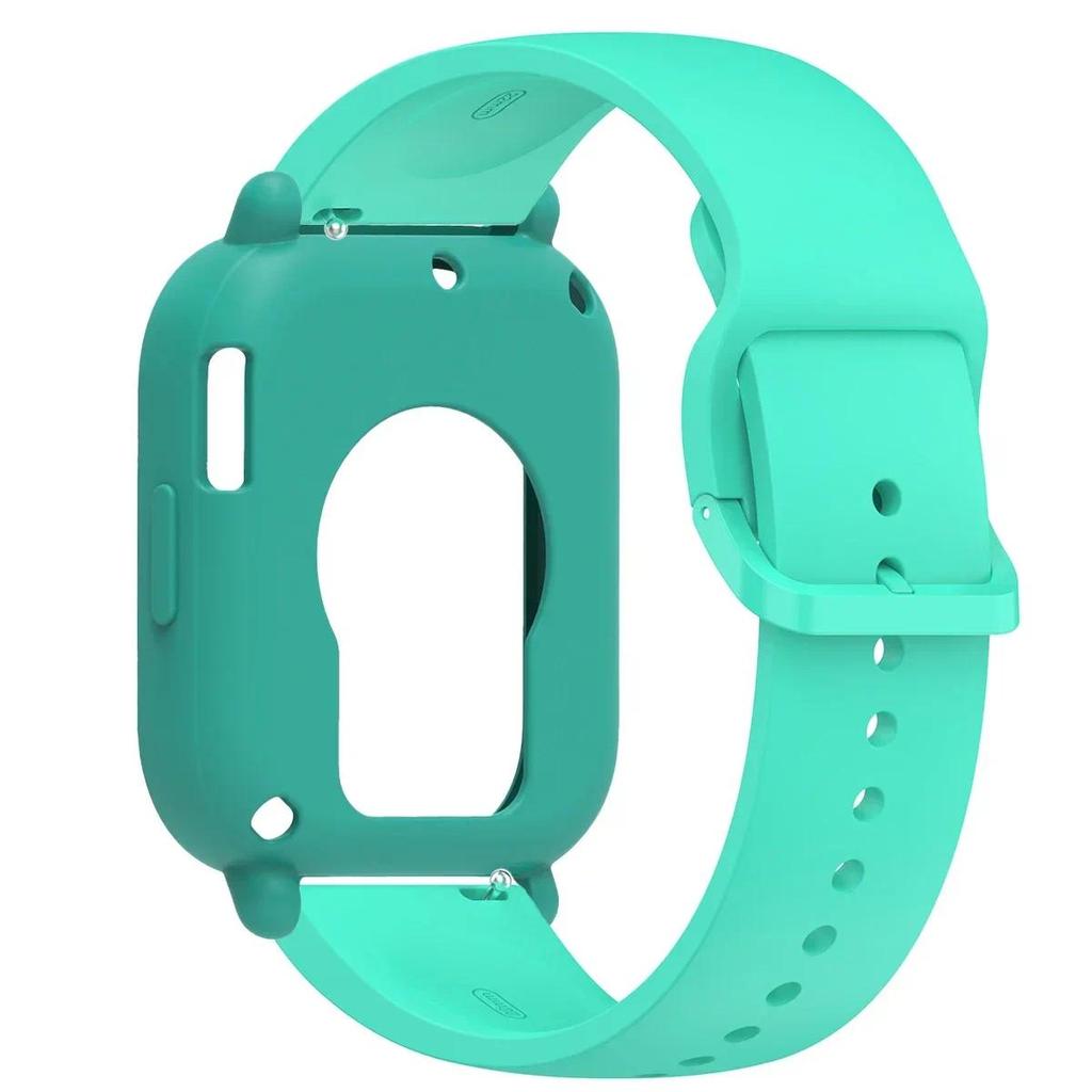 Silikonhülle+Armband für Redmi Watch 5 Lite / 5 Active weicher Stoßfänger Ersatzarmband Gürtel Uhrenarmband Schutzhülle Abdeckung