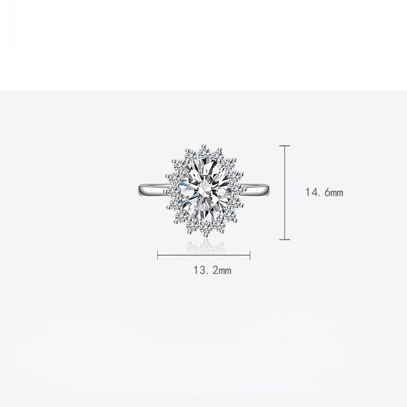 BELLA BOX Bagues d'ouverture redimensionnables pour femmes, en Zircon, fête de fiançailles, bijoux fins, cadeau