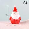Mini Resin Santa Claus Snowman Statue Micro Landscape Model Diy Miniature Garden Statue New Year Home Decorations
