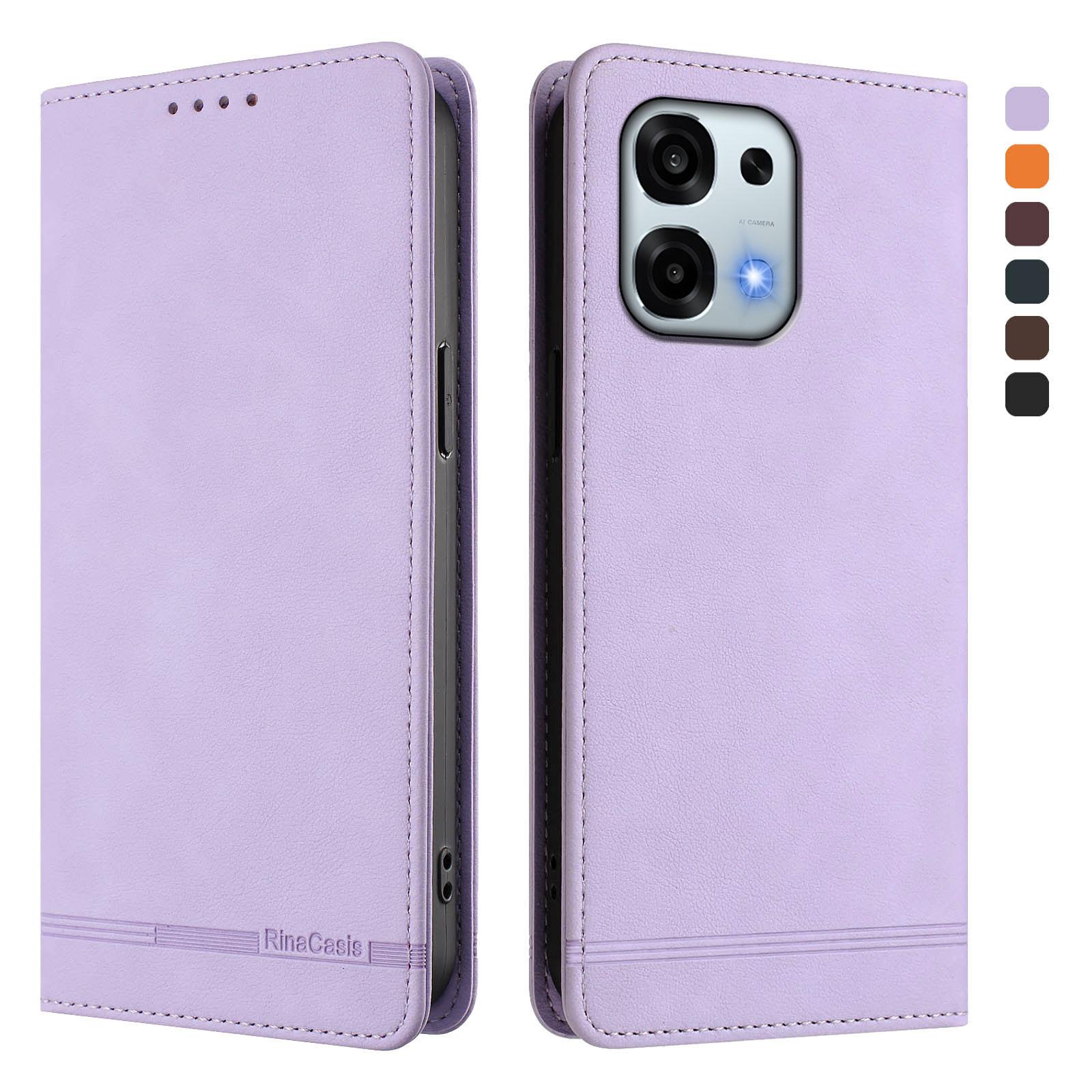 

Чехол RINACASIS RC23 для Oppo A6 5G с кошельком, блокирующим RFID, подставкой, из ПУ кожи