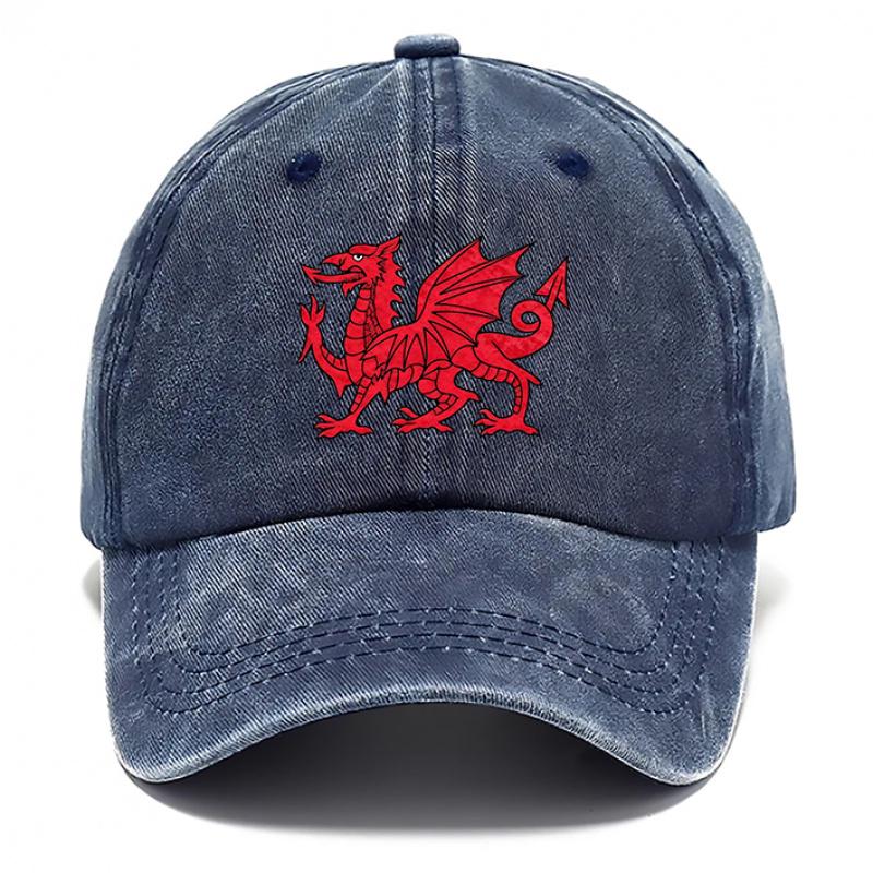 Pc Red Dragon Printed Baseball Hat Casual Washed Hats for Men Hat for Women Breathable Baseball Caps Outdoor Hat Adjustabl