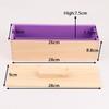1200ml Rectangle Silicone Soap Mold Wooden Box With Cover DIY Handmade Form Soap Craft Mousse Cake Toast Loaf Baking Mould Tools
